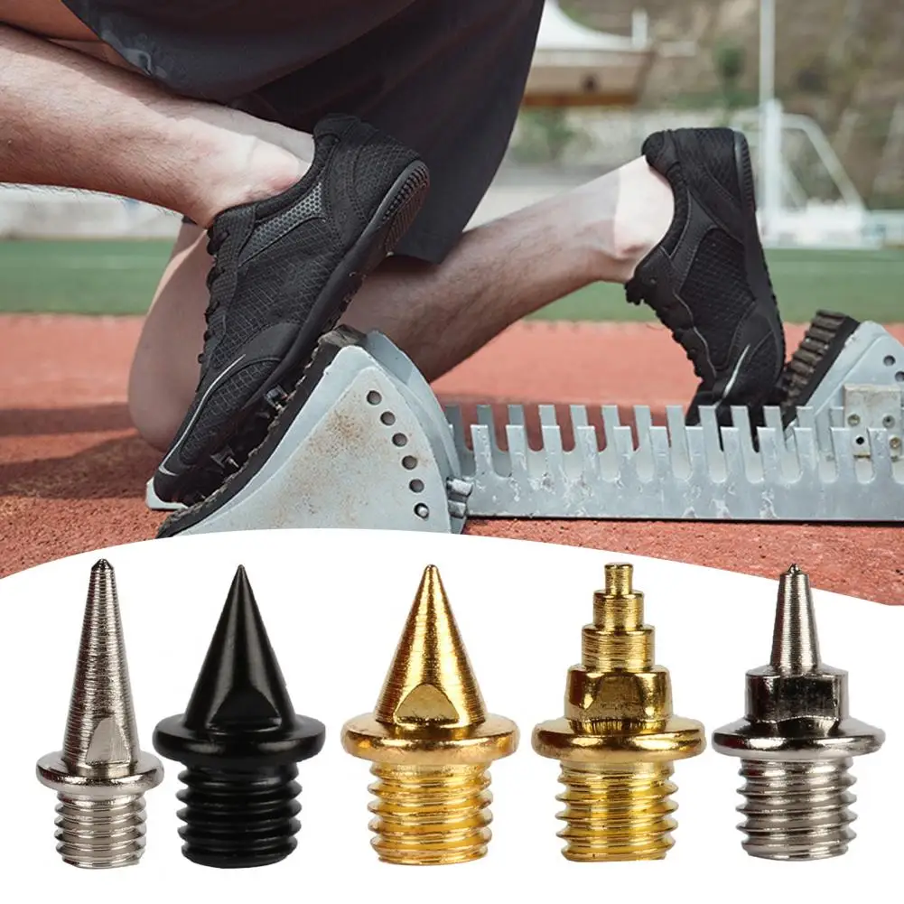 100 個トラックスパイク炭素鋼トラックとクロスカントリーシューズスパイクスパイクレンチ付きランニングシューズトラクションスタッド