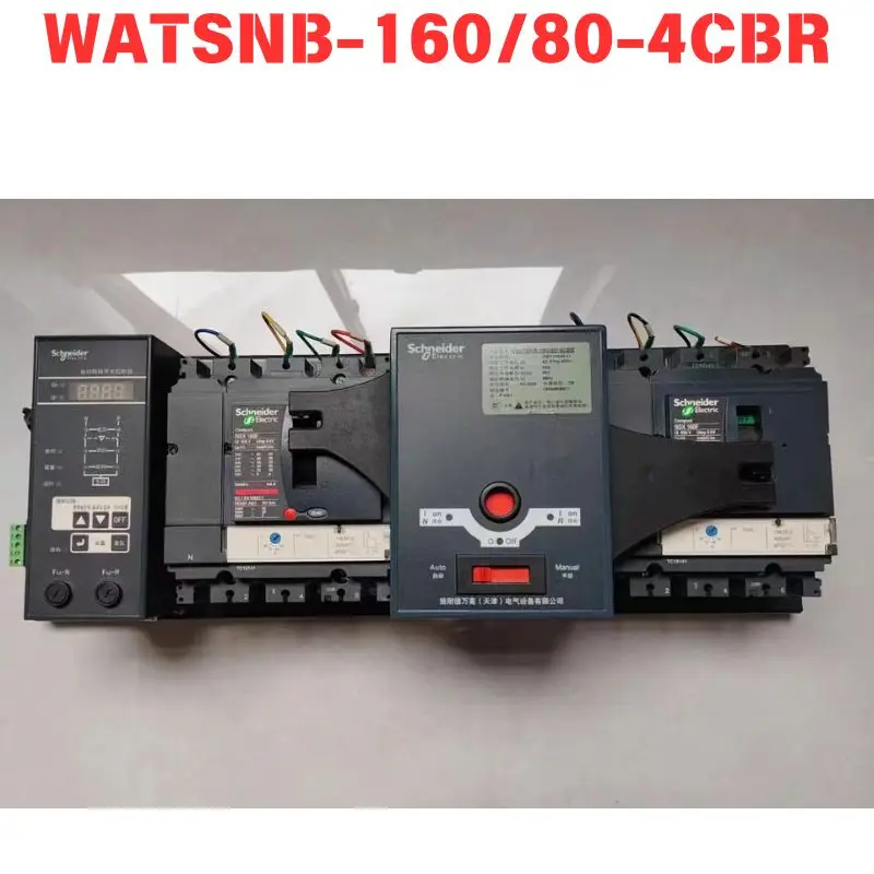 Used WATSNB-160/80-4CBR Dual power automatic transfer switch Functional test OK