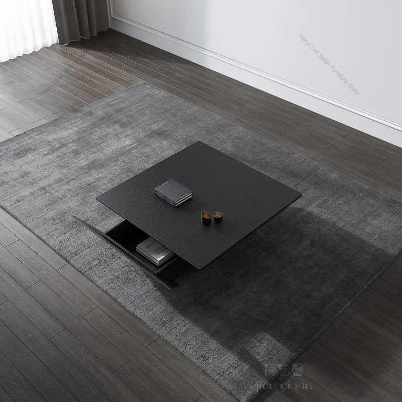 Nordic Simple Coffee Table Italian Minimalism Living Room Low Coffee Table Originality Quadrate Home Furniture Stolik Kawowy FYC