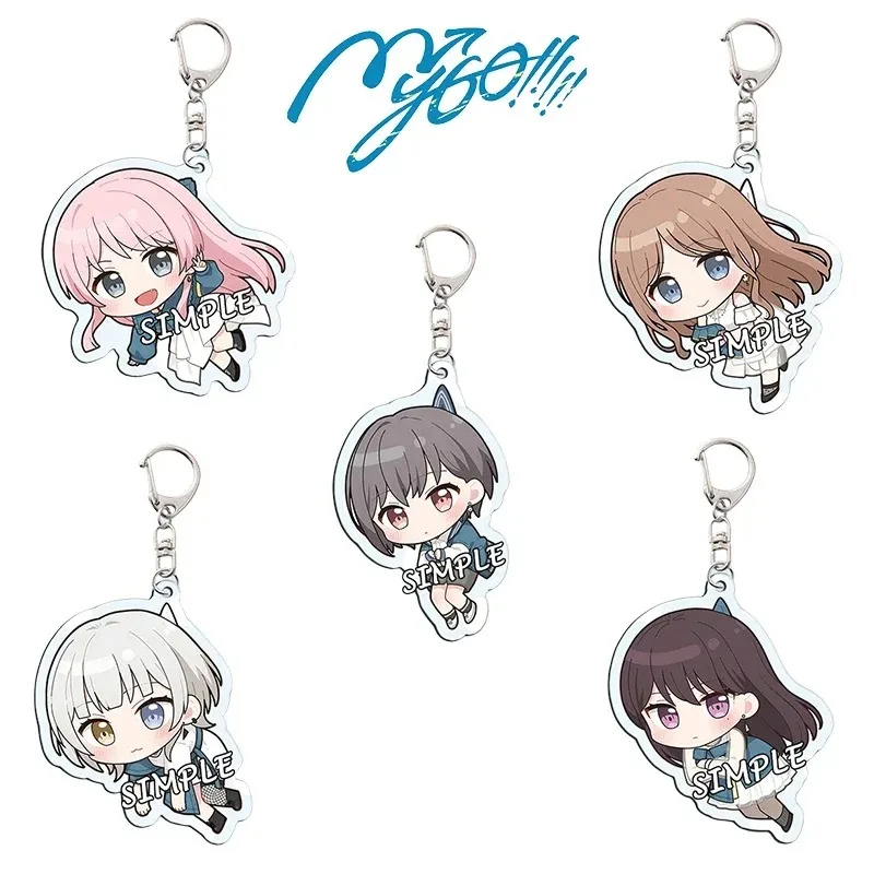 BanG Dream! It's MyGO Anime KeyChain Tomorin Kaname Rāna Men Key Chain for Women Fashion Figure Acrylic Keyring Pendant Gift