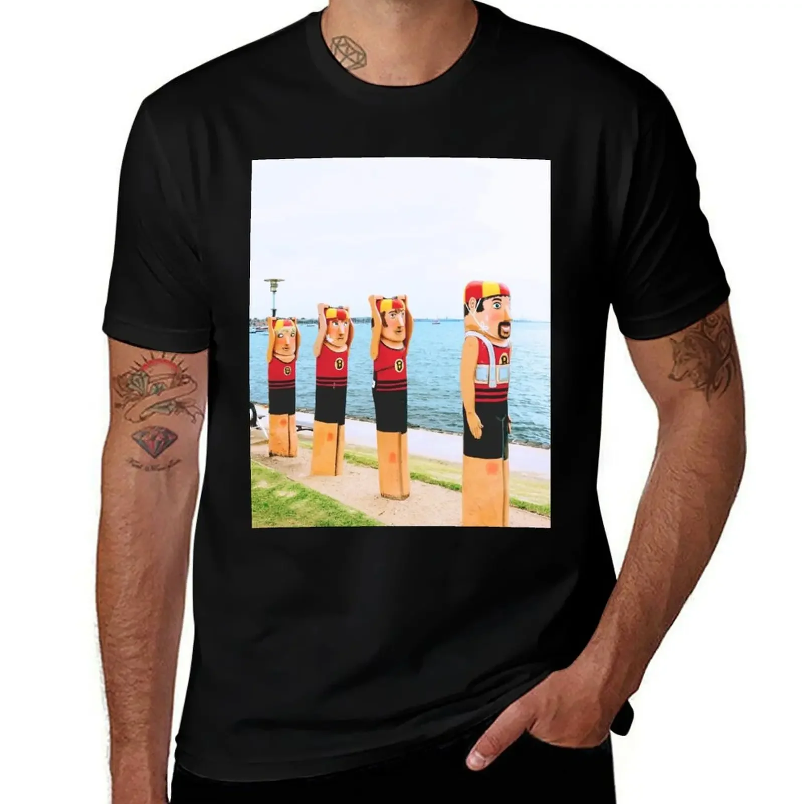 Geelong Lifeguards, Victoria, Australia T-Shirt custom t-shirts vintage clothes black t shirts for men