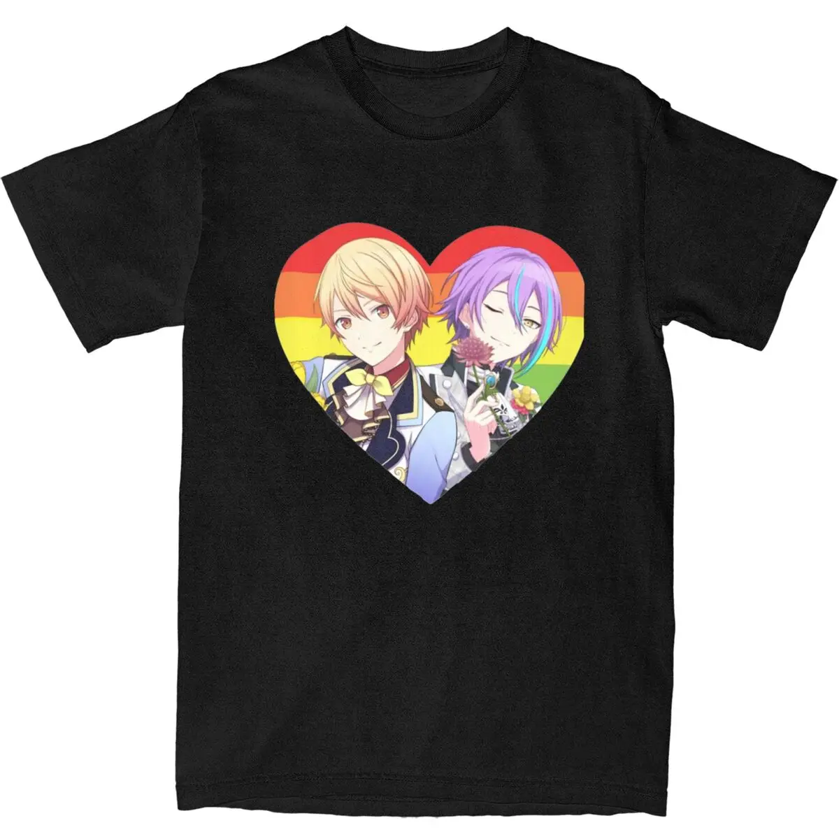 

Футболка для пар RuiKasa Pride Heart, футболки в стиле Харадзюку, летняя футболка, винтажная свободная одежда из 100% хлопка, подарок на день рождения