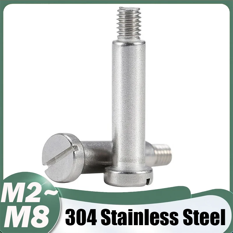 M2 M2.5 M3 M4 M5 M6 M8 304 Stainless Steel Slotted Plug Positioned Shaft Shoulder Step Screw Plug Limit Screw Bearing Bolt GB830