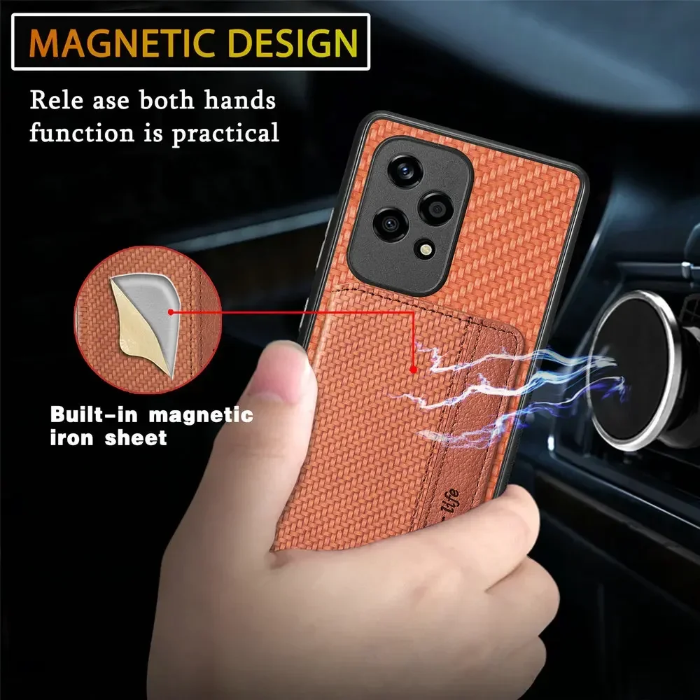 HONOR 200 PRO 5G 2024 Leather Card Back Case RFID Wallet Magnet Funda Honor 200 Pro Case Phone Honor200 Lite 90 Smart Cover Etui