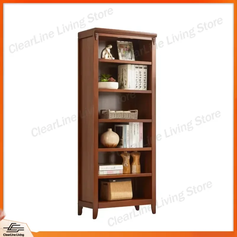 Modern Wood Bookcase Household Storage Cabinet Furniture Library Shelf Organizer Display Unit Home Office Decor