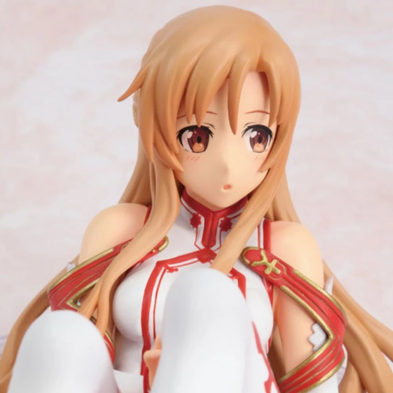 7 ซม.ดาบศิลปะออนไลน์ Yuuki Asuna โกหกท่าทางสาวอะนิเมะรูปปั้นเด็กคอลเลกชันเดสก์ท็อปตกแต่งเครื่องประดับของเล่น