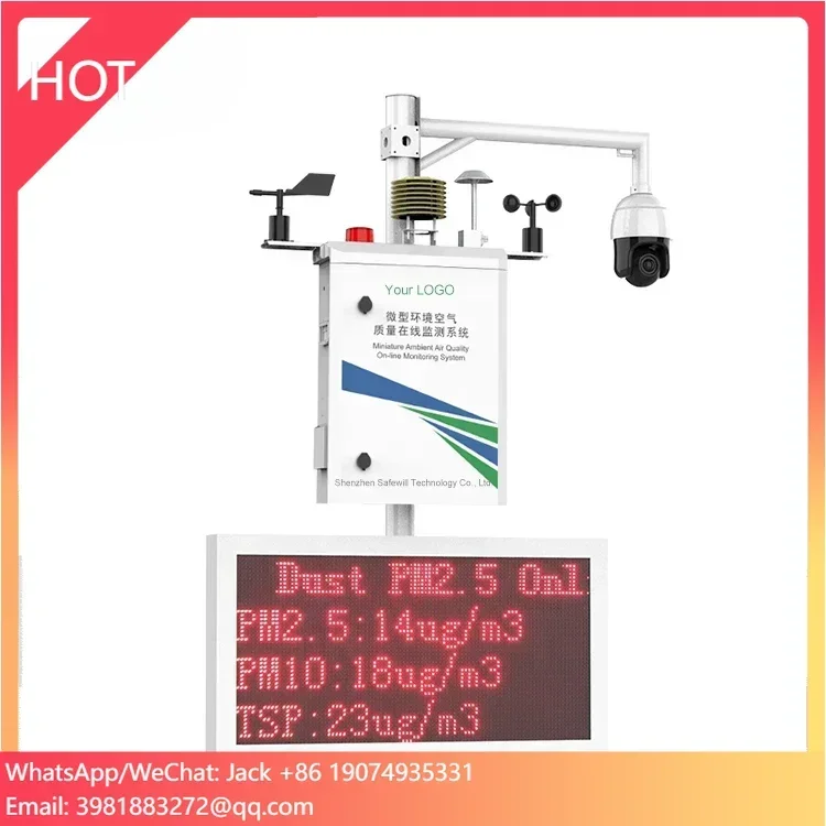 Safewill OEM/ODM ES80A-A6 Analizadores de gas en línea de contaminación del aire al aire libre PM2.5 PM10 TSP Sistema de monitoreo de calidad del aire y polvo