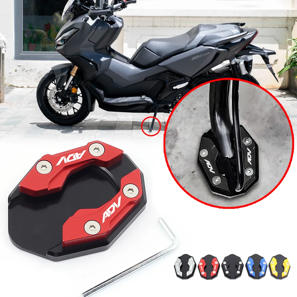 For HONDA ADV350 ADV 350 ADV150 ADV 150 2021-2024 Motorcycle Kickstand Support Cover Enlarge Side Stand Parking Assist Pad