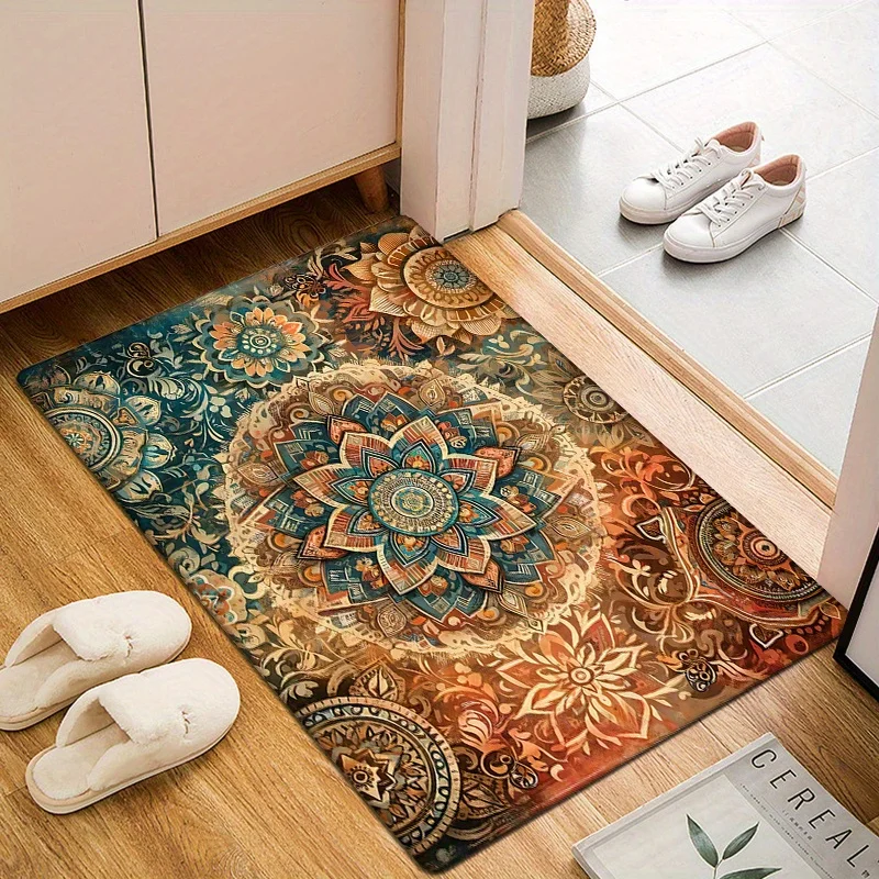 Festive Animal Motif Floor Rug Decorative Non Slip Door Mat Versatile Gift Idea For Gym Dance Studio Lounge