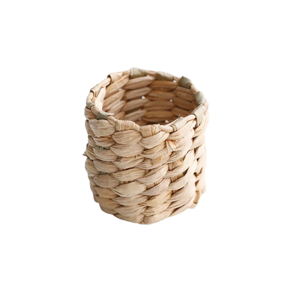 1 Pcs Natural Material Straw Corn Husk Napkin Ring Water Hyacinth Grass Napkin Buckle Napkin Ring Napkin Ring