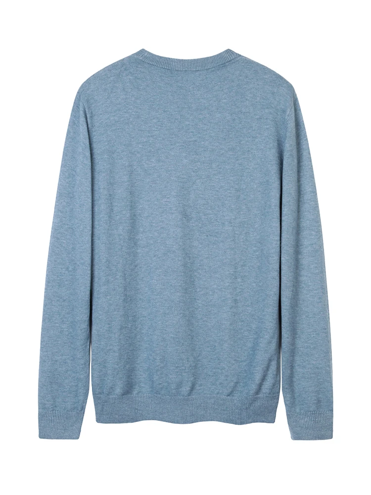 سترة رجالية كاجوال بياقة مستديرة، ملابس داخلية حرارية للخريف والشتاء، قميص محبوك مريح من ألياف البوليستر، تصميم أساسي للسفر و...