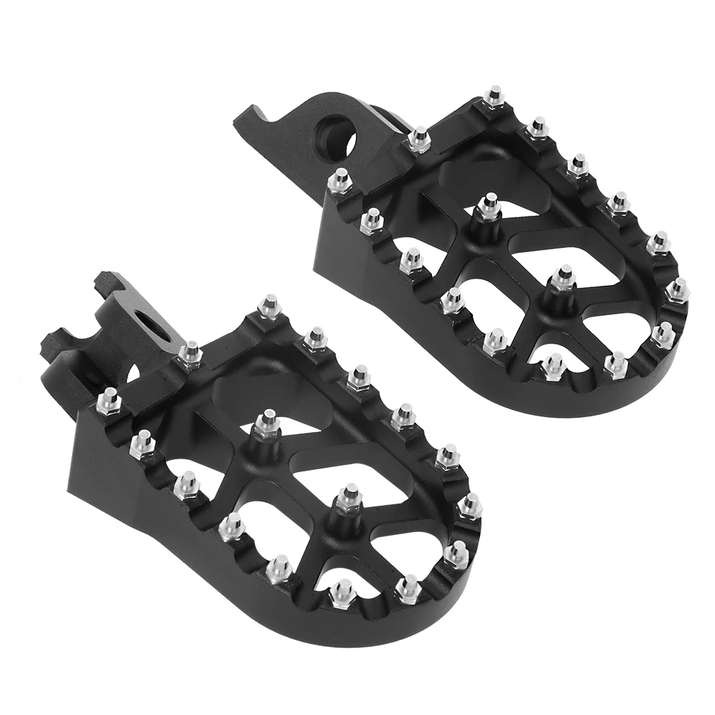 Motorcycle Black CNC FootRest Footpegs Foot Pegs Pedals For Honda CR125 CR250 CRF150R CRF250R CRF250X CRF450R CRF450X CRF250L CR