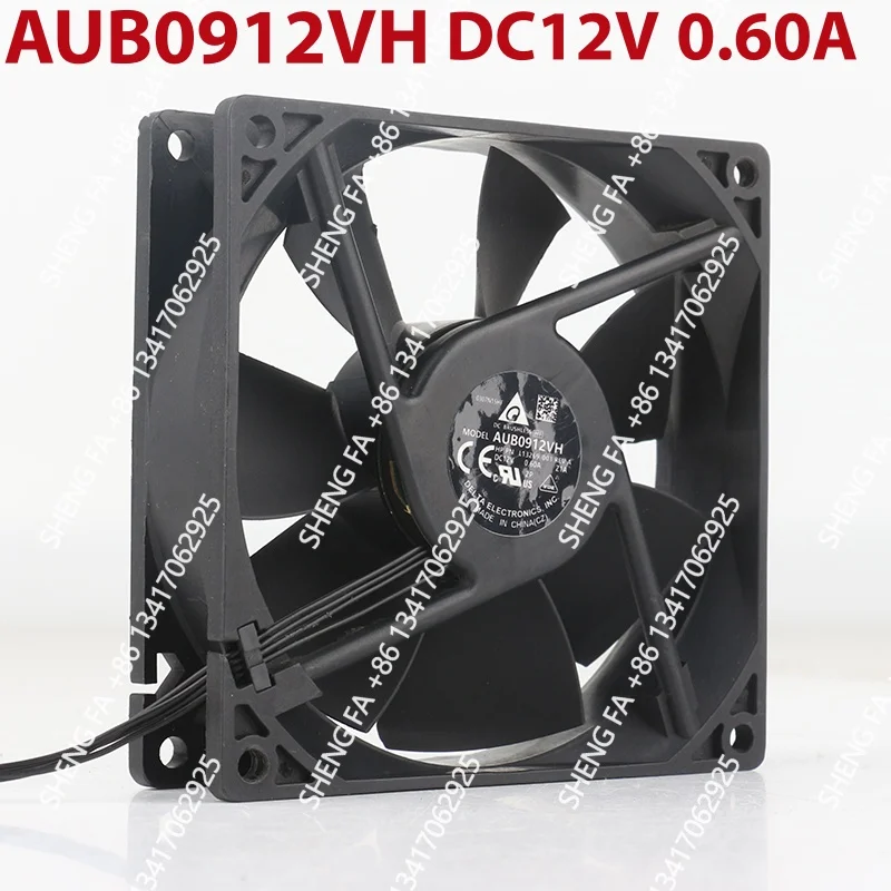 AUB0912VH cooling fan Power Supply Ultra-quiet High air volume chassis AC EC 9025 90X90X25MM 9CM New Delta 5V 24V 48V DC12V 0.6A