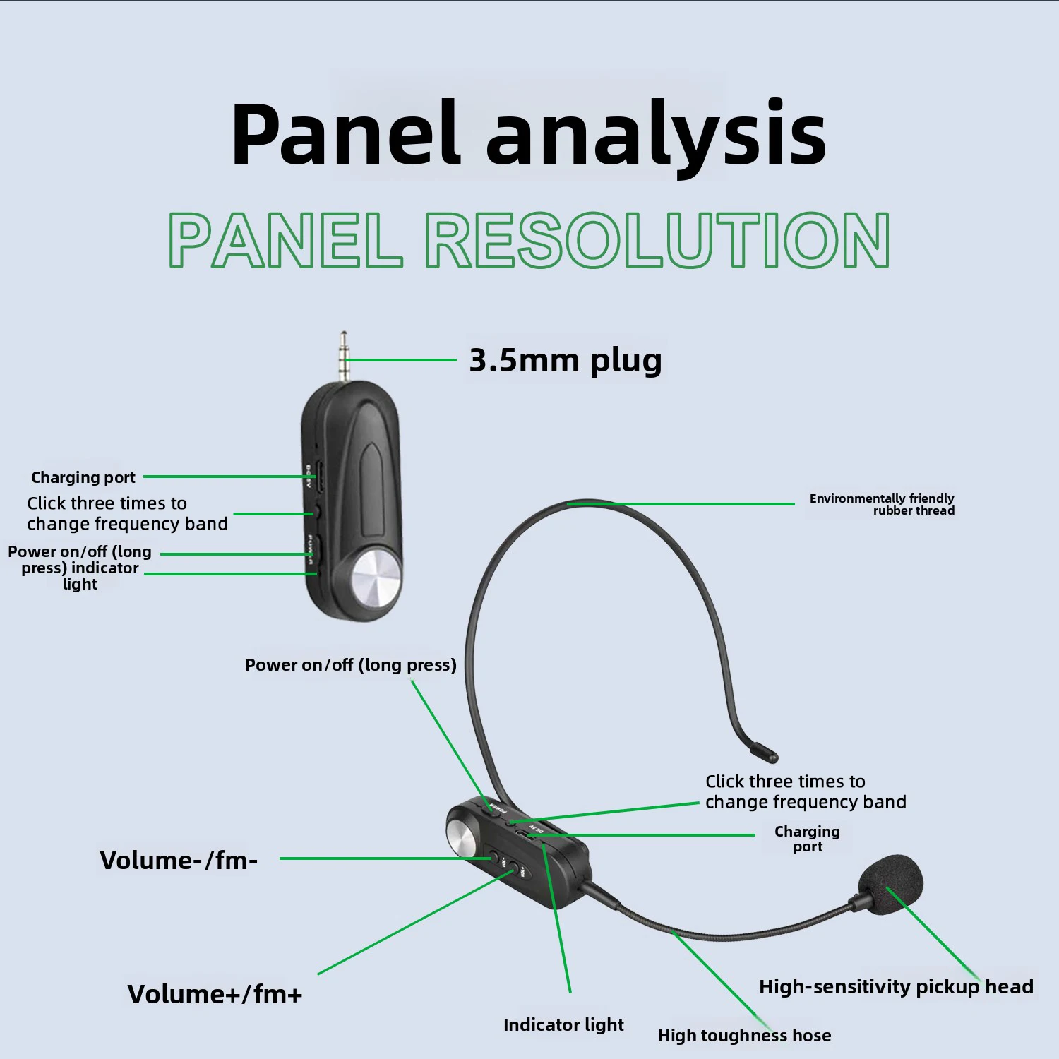 GAW-DX23/GAW-DX24 ميكروفون سماعة رأس لاسلكي احترافي 2.4G مع لوحة دوائر كهربائية، جهاز إرسال واستقبال ميكروفون بمشبك للصفوف