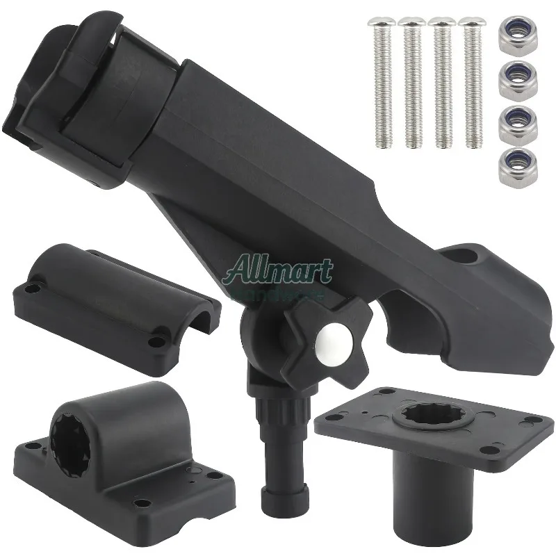 

Fishing Boat Rods Holder Clamp on Rod Holder 360 Degree Adjustable Fishing Rod Racks for Kayak/Yacht Boat Fishing Enhances