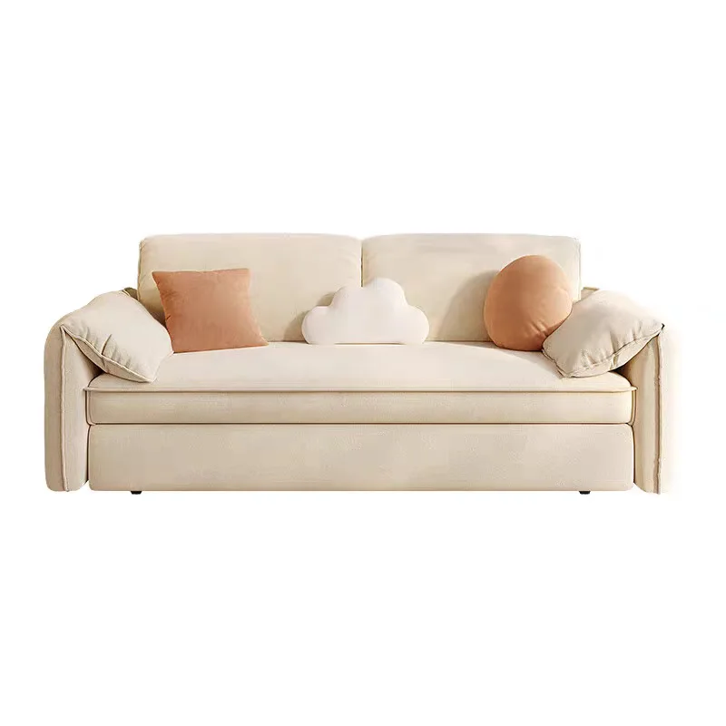 

The technology flannel sofa bed is integrated and dual-purpose, which can accommodate a small apartment in the sitting and