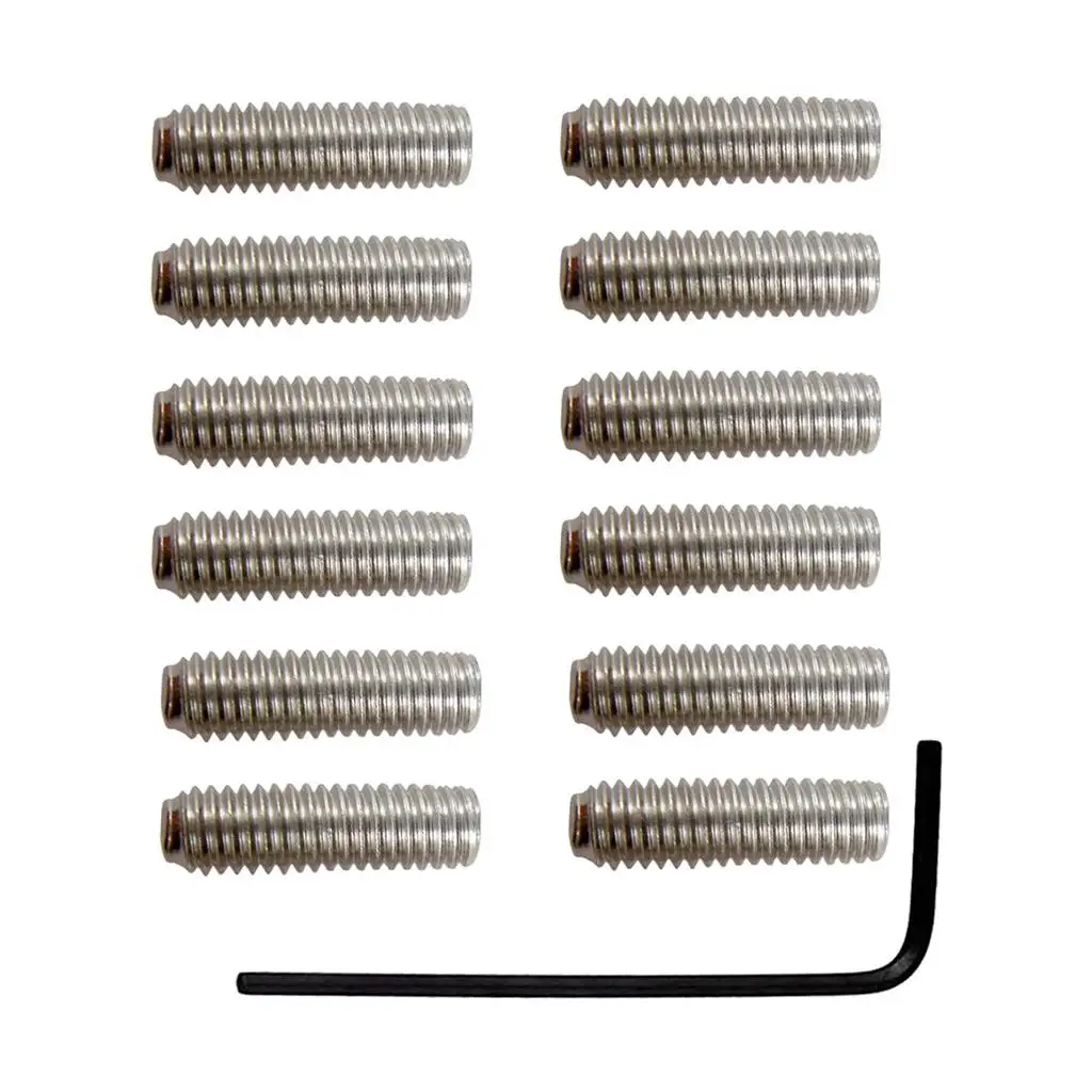 الغيتار الكهربائي جسر اهتزاز الارتفاع ضبط مسامير ل ST/TL باس الغيتار لتقوم بها بنفسك أدوات Luthier أجزاء Accs النيكل #2