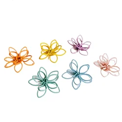 Wire Earring Accessories Color Metal Pendant Eardrop Components Necklace Charms Diy Making Material Jewelry Finding 8pcs