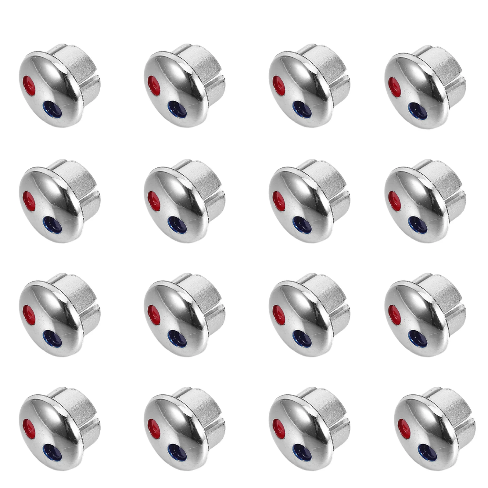 

24pcs Faucet Handle Hole Plugs Hot Cold Water Indicator Signs Kitchen Bathroom Accessories Replacement Parts Tap Index Buttons