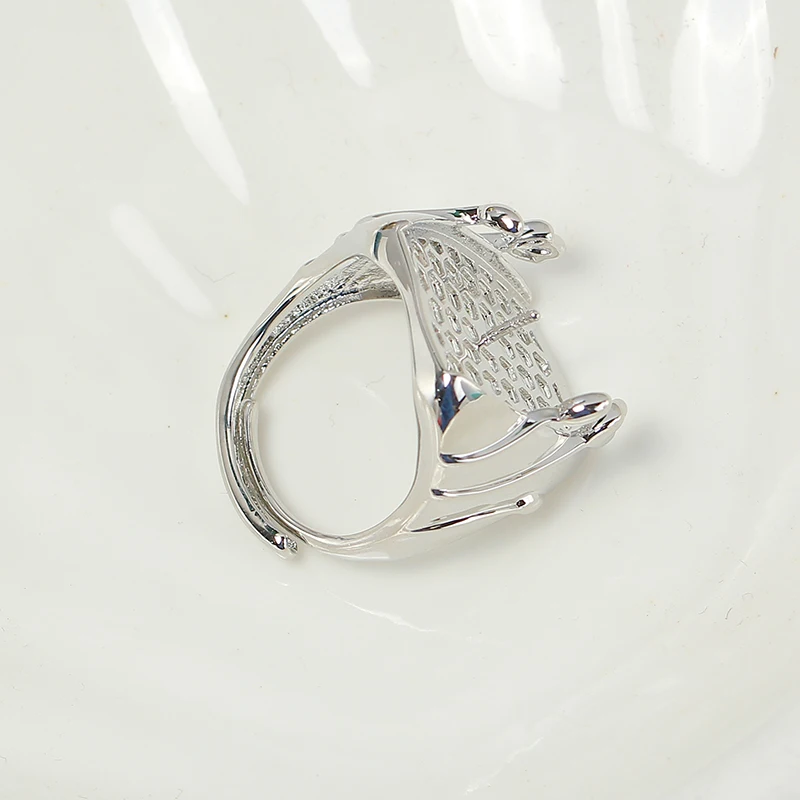 

5pcs Adjustable Gold Plated Pearl Ring Settings Findings & Accessories-for Jewelry Making Bulk Wholesale Craft Supplies