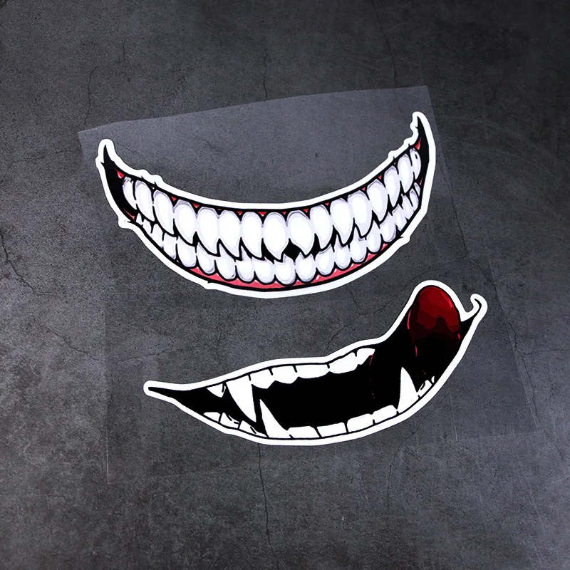 

Halloween Horrible Devil Laugh Car Sticker for Bicycle Motorcycle Laptop Helmet Trunk Motorcycle Helmet Sticker Dark Personality