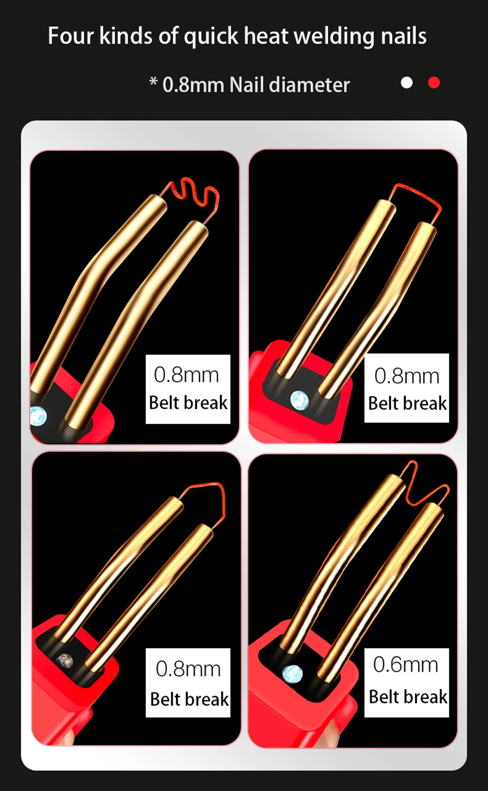 Grapadora caliente pistola soldadora de plástico, soldador para grapas de plástico, máquina de reparación de PVC, herramientas de reparación de