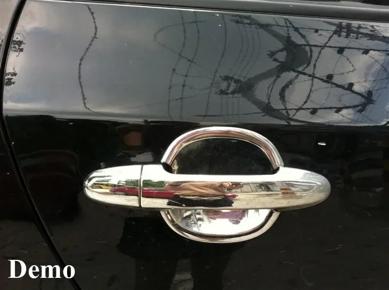 For Hyundai Santa Fe Santafe 2007-2012 ABS Car Styling Chrome Side Door Handle Cover & Door Bowl Cover 2008 2009 2010 2011