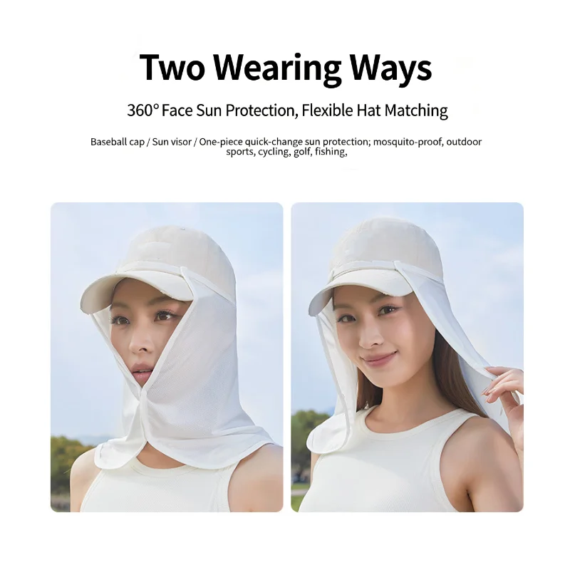 Summer Neck Drape Sun Protection Removable Cooling Fishing Face Covering Lightweight Elastic Dust Proof Breathable Outdoor Mask - view 2