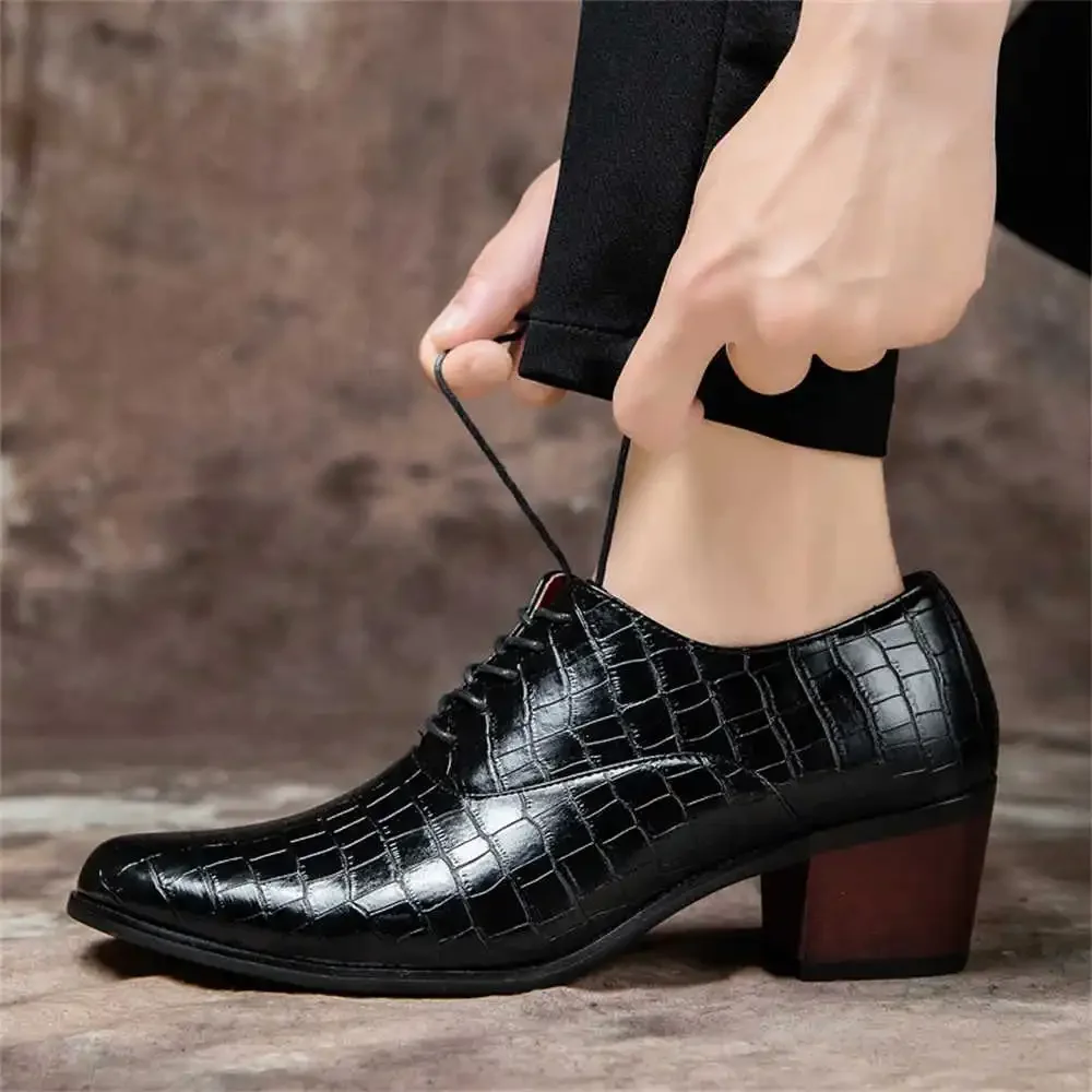 Medium Length Block Heels Shoes For The Festival Heels Casual Man Dress Shoes Men's Dresses Sneakers Sports Obuv Top Sale