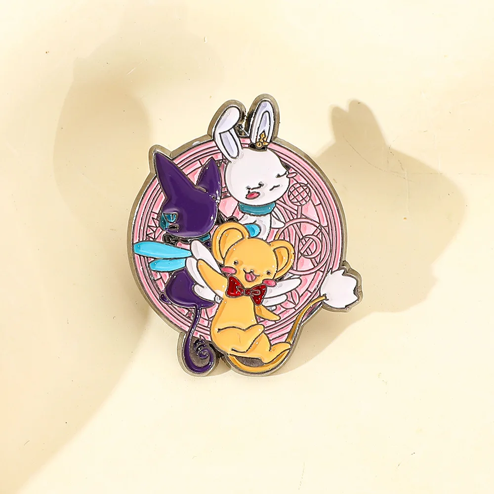 Rabbit Brooch Cute Animal Shape Metal Badge Small Accessories Wholesale Cap Pins and Badges Brooches for Clothing Backpack Pin