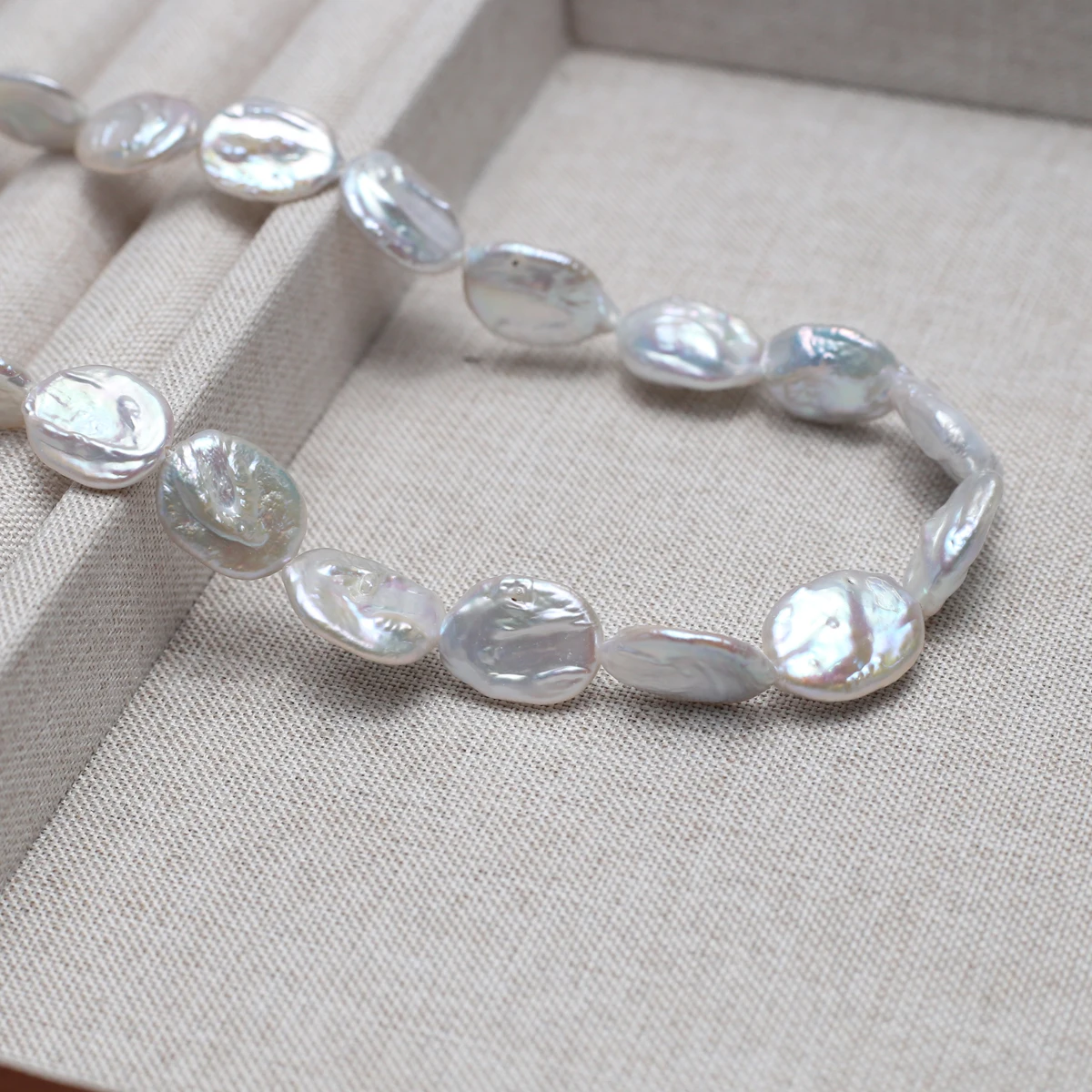 12x16mm AAAA Natural Freshwater Cool White Oval Baroque Pearl Bead Jewelry Make DIY Necklace Bracelet Accessories Wedding Gift