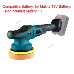 Cordless Car Polisher Electric Polisher Wireless Automobile Car Polishing Sealing Glaze Machine For Makita 18v Battery