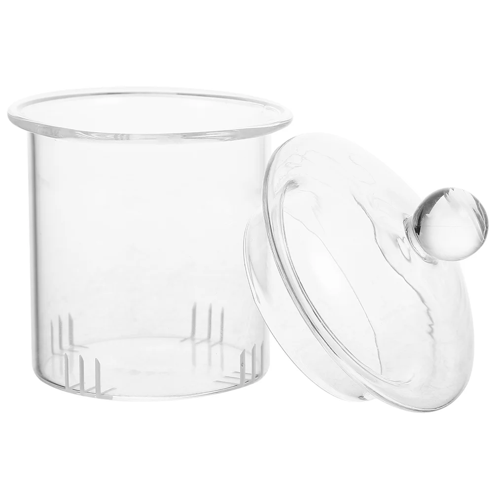 Teapot Filter Glass Strainer with Lid Colander Glasses Leaker Holder Strainers Colanders Infuser Mug