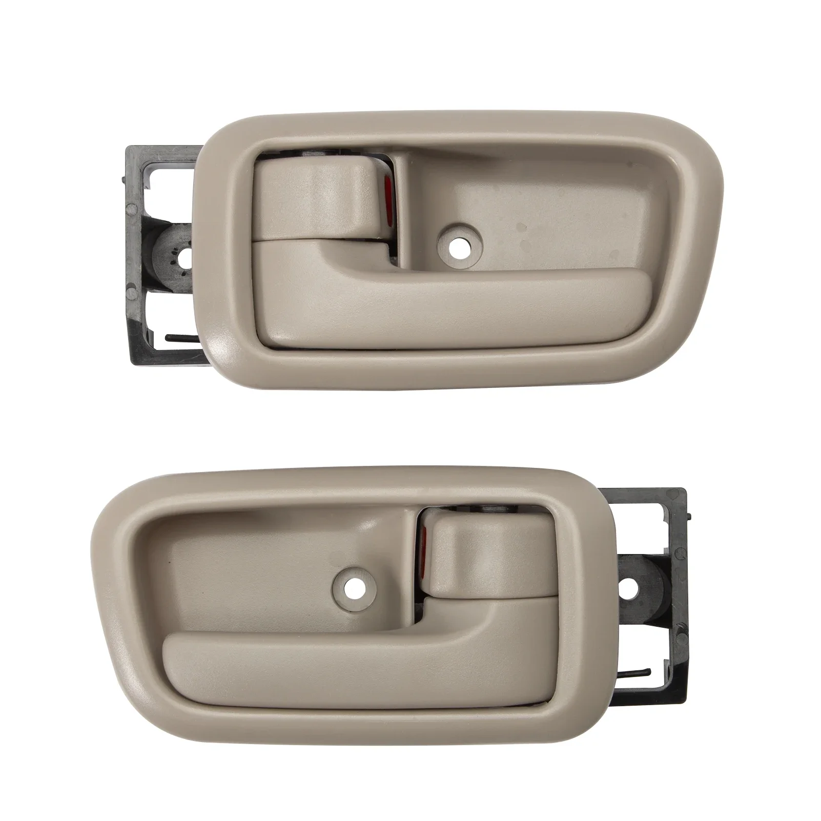 1 Pair Beige Interior Door Handles W/Bezel 81257 69206-0C010-E1 for Toyota Tundra (Standard/Extended Cabs ONLY) 2000 - 2006