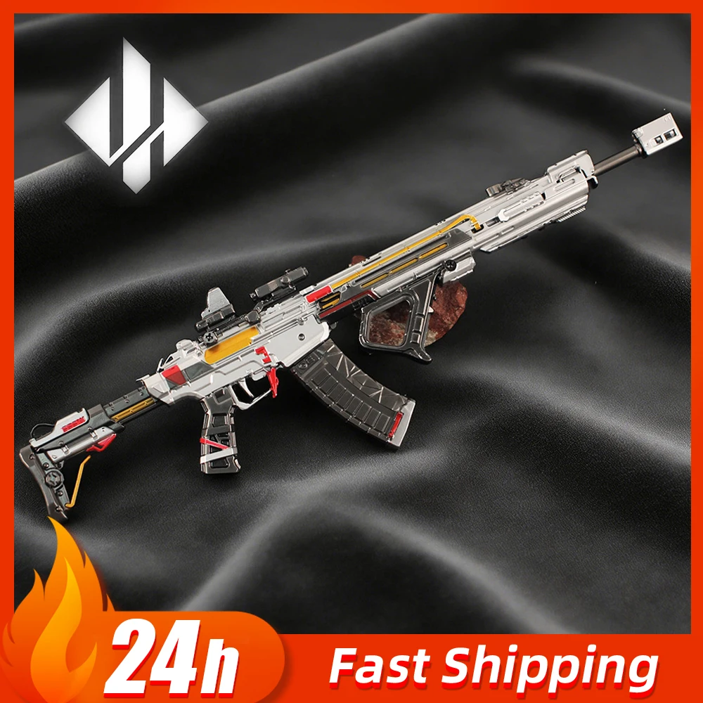 24cm Delta Force Tenglong Assault Rifle Game Peripheral Detachable Toy Gun weapons model Collectible Display Piece Boys Gifts