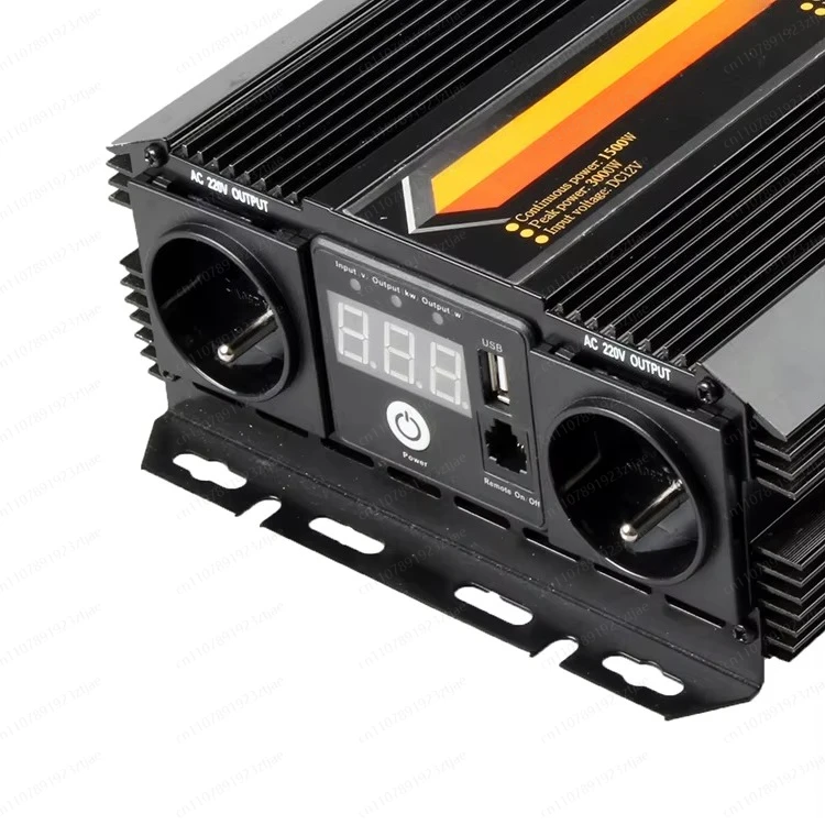 3000W High Efficiency Power Inverter Home Camping Solar Inverter DC 12V 24V to AC 220V Sine Wave for Inverters & Converters