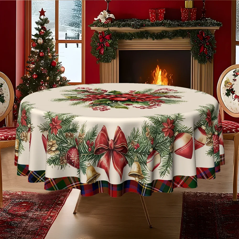 JIT, 1pc Merry Christmas high-quality classic checkered cartoon Christmas ball plant kitchenzyc