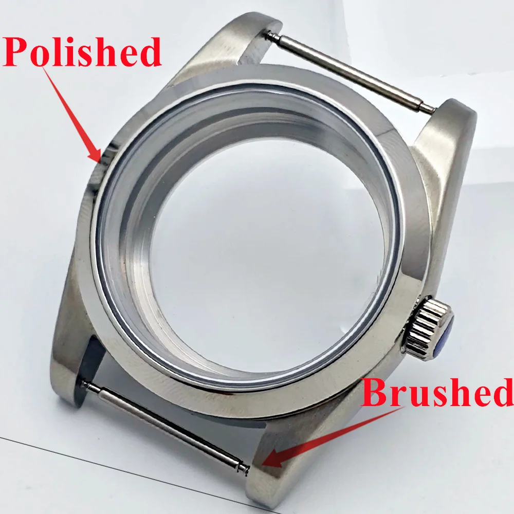 RICHUS NH35 Watch Case 36mm/39mm Silver Stainless Steel Watch Case Fit NH35 NH36 ETA2824 2836 Miyota82-DG Movement Watch Parts image 3
