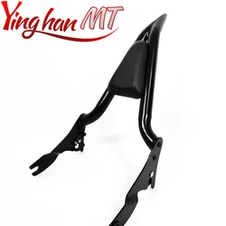 Motorcycle Black Detachable Passenger Backrest Sissy Bar Fit For Harley Touring Road King Street Glide Road Glide 2009-2023