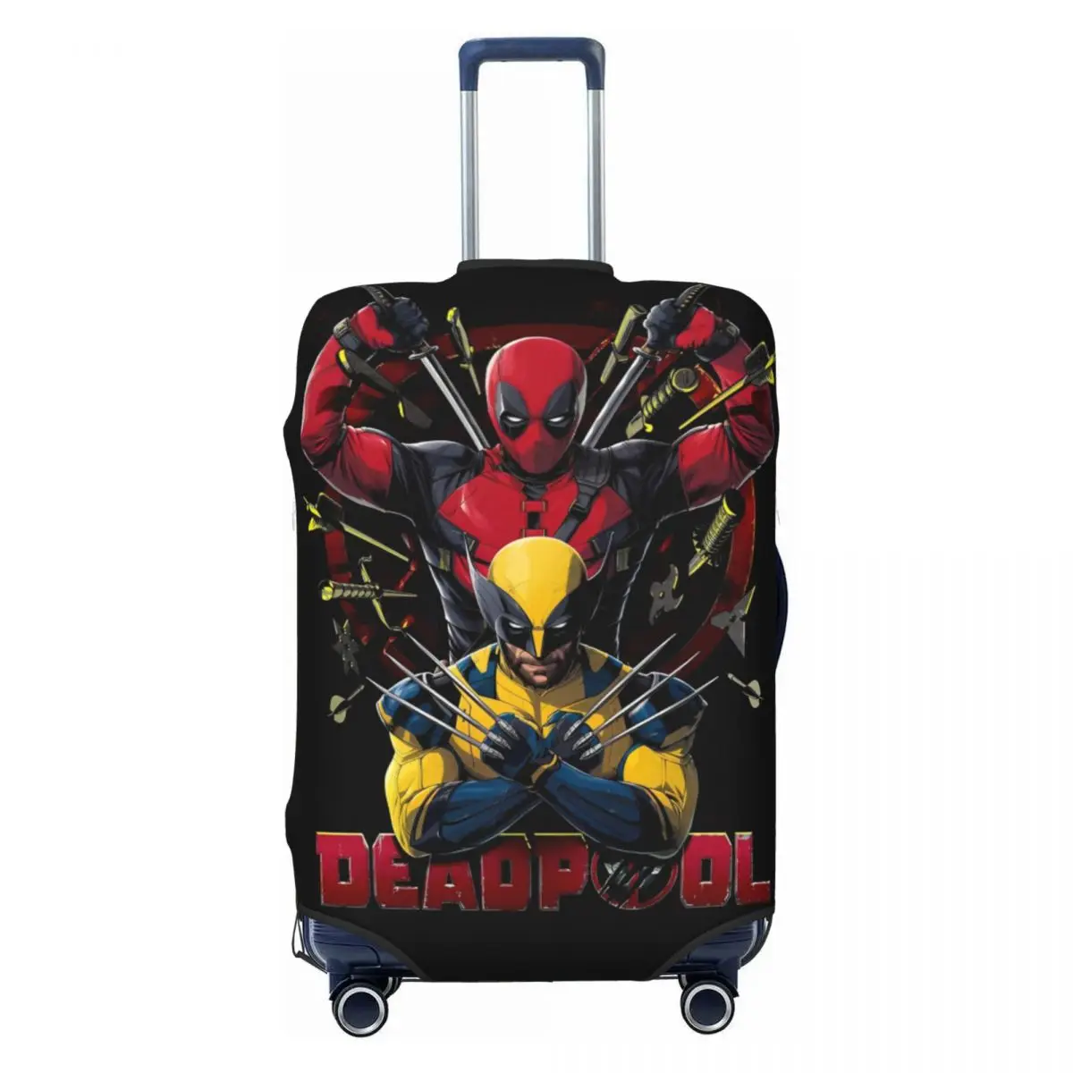 

Прохладный чехол для багажа Deadpool на заказ, милый защитный чехол для дорожного чемодана с героями мультфильмов в стиле аниме для 18-32 дюймов