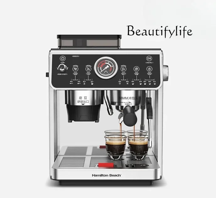 

Coffee Machine Grinding Integrated Home Use and Commercial Use Appearance Semi-automatic Freshly Ground Meiyi Coffee Machine