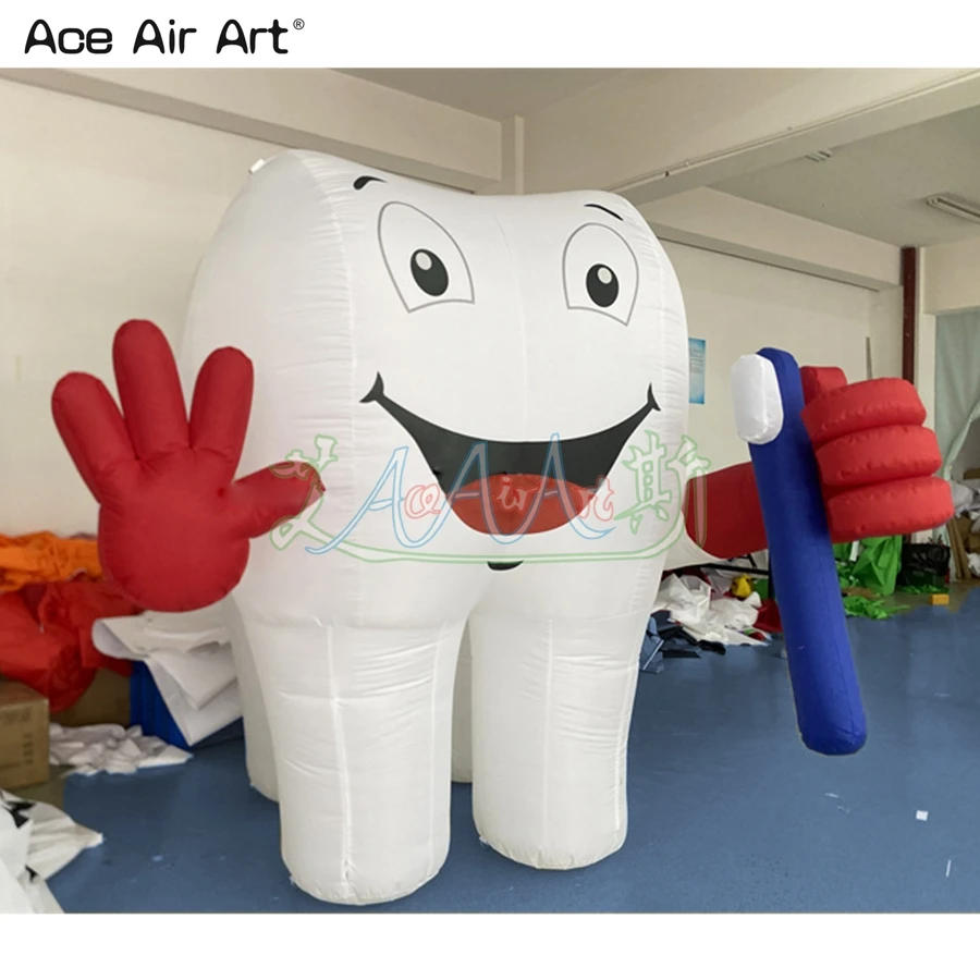 Réplica inflável do modelo dental da propaganda alta de 2.5/3/3.6m para a decoração da loja feita por Ace Air Art