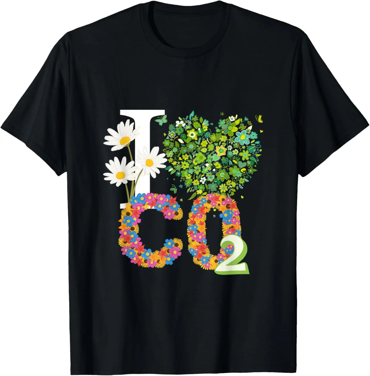 Embrace the Carbon: I Love CO2 Celebrating Nature Essentials T-Shirt