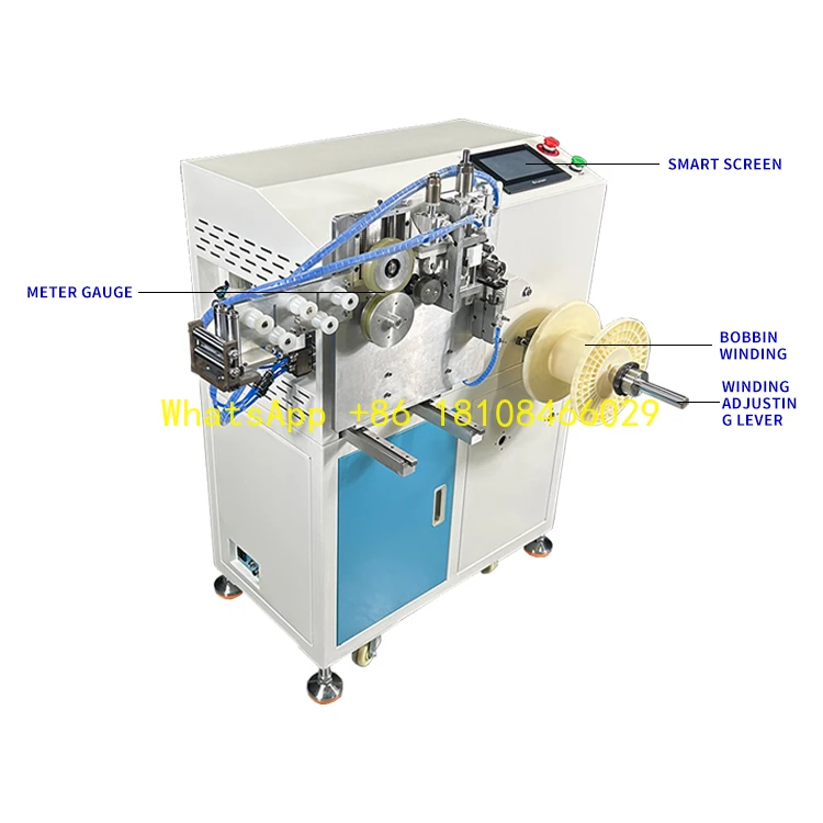 Automatische Zählung von Kabeln, Drahtbindung, Länge, Messung, Schneiden, Spule, Wicklung, Ausrichtung, Twist-Bindemaschine
