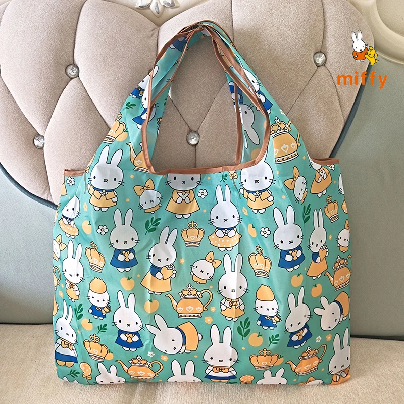 

Kawaii Miffy Handbag Creative Cartoon Multiple Styles Tote Portable Foldable Shopping Storage Bag Anime Accessories Perfect Gift