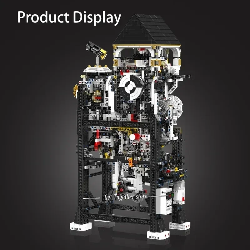  Mould King 10159 Technical Clock Toys Motorized Cyberpunk Clock Building Block Assembly Time Caculator Brick Creative Toy Gift view 3
