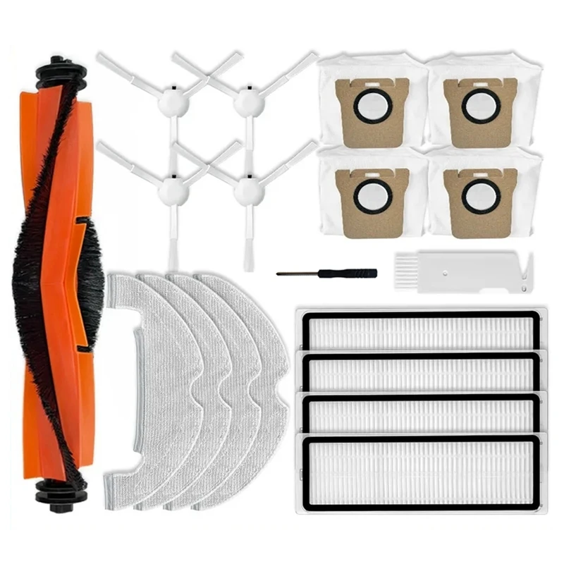 Accessoires pour aspirateur robot Xiaomi X10, brosse latérale principale, filtre Hepa, vadrouille, gril, sacs à poussière