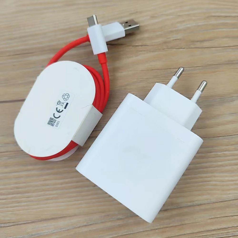 For Oneplus 13 Pro/13R 100W SuperVOOC EU Charger Fast Charging Power Adapter USB C Cable For One Plus Ace 5 3 Pro 3V Nord CE 4 5