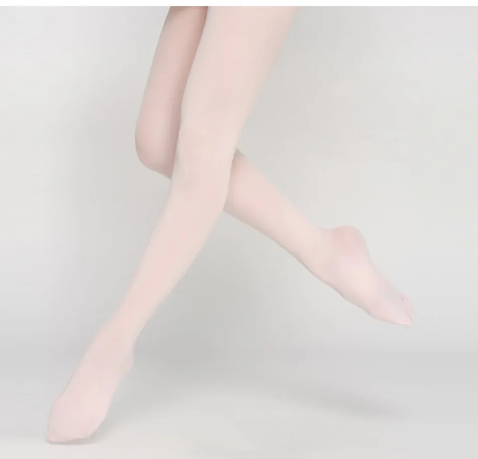 Nova chegada qualidade sexy pé cheio meias longas femininas mangueira fina altamente dança collants cor pura meia-calça