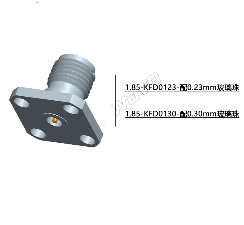 1.85mm Female Detachable Connector/8.6mm Four Hole/65G